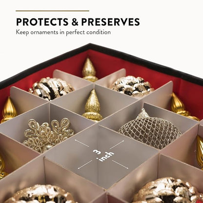 ZOBER Christmas Ornament Storage Box - Image 4