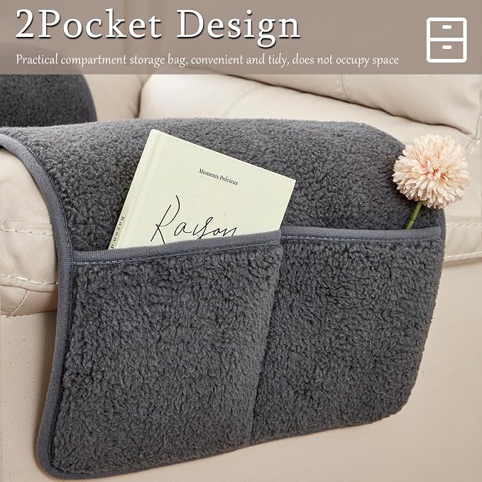 3pcs Sofa Covers, Non Slip Couch Covers Sofa Armrest Covers Washable Furniture - Image 5