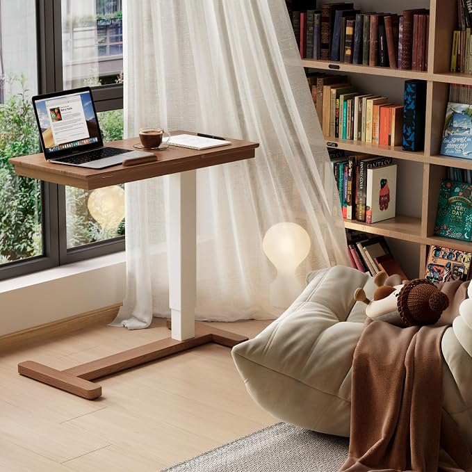 Solid Wood Overbed Bedside Table - Image 3