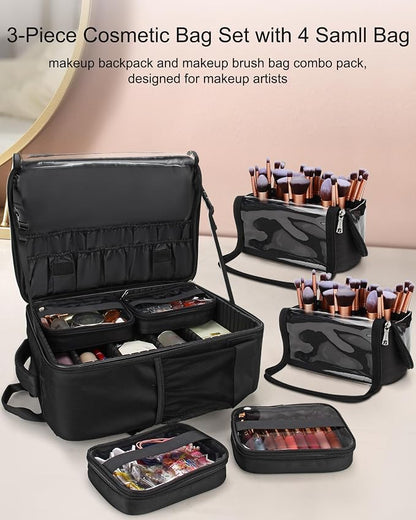 TANTO Makeup Backpack Makeup Artist Bag Professional Extra Large Cosmetic Bags - Image 6