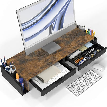 Simple Houseware Desk Dual Monitor Stand Riser - Image 3