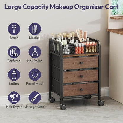 SWTYMIKI Rolling Makeup Organizer Cart - Image 4