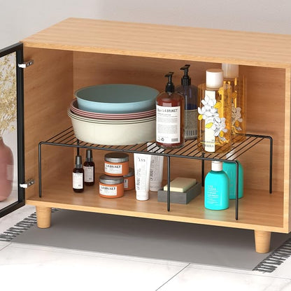 Redrubbit Expandable Shelf Rack, Rustproof Metal Storage Organizer - Image 5