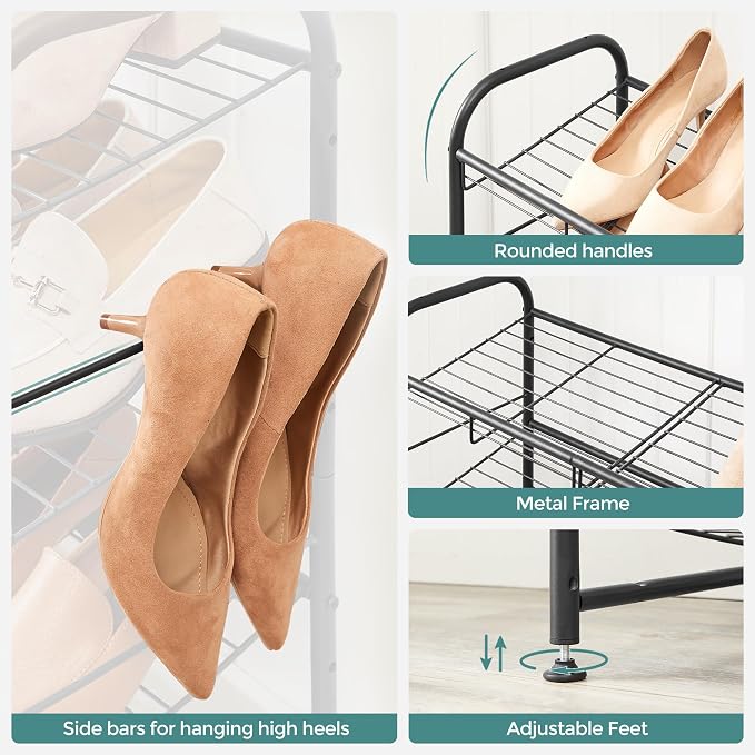 SONGMICS Shoe Rack, 3 Tier Shoe Organizer - Image 8