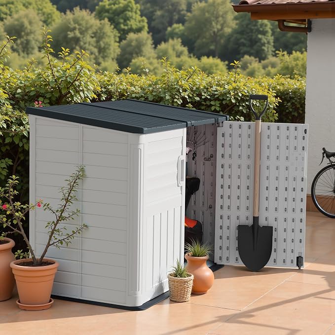TUOZE 34 Cu Ft Resin Storage Shed - Image 7