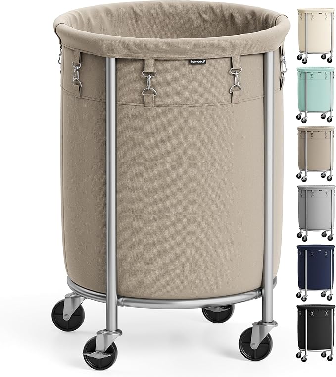 SONGMICS Laundry Basket, Rolling Steel Frame by Unknown