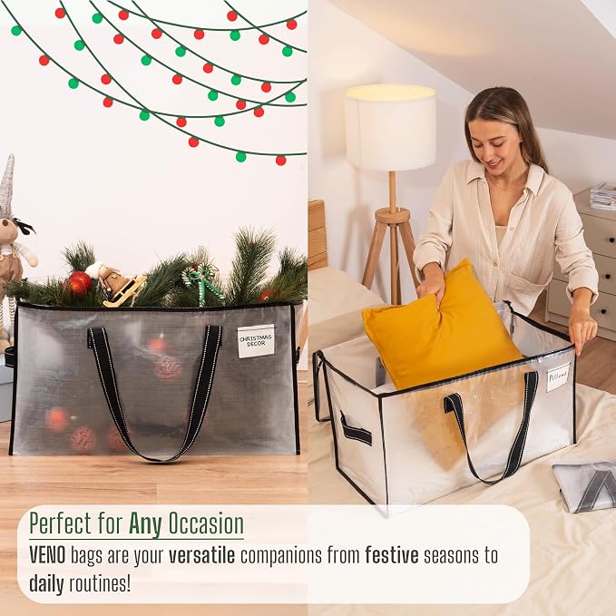 VENO 4 Pack Moving Bags, Comforter and Blanket Storage Bags - Image 7