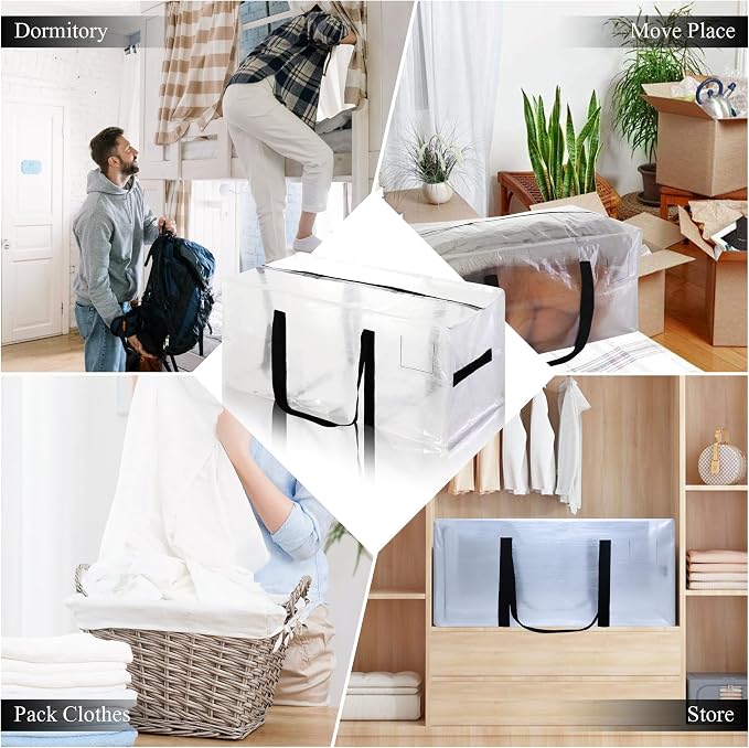 8 Pack Heavy Duty Extra Large Moving Bags - Image 4