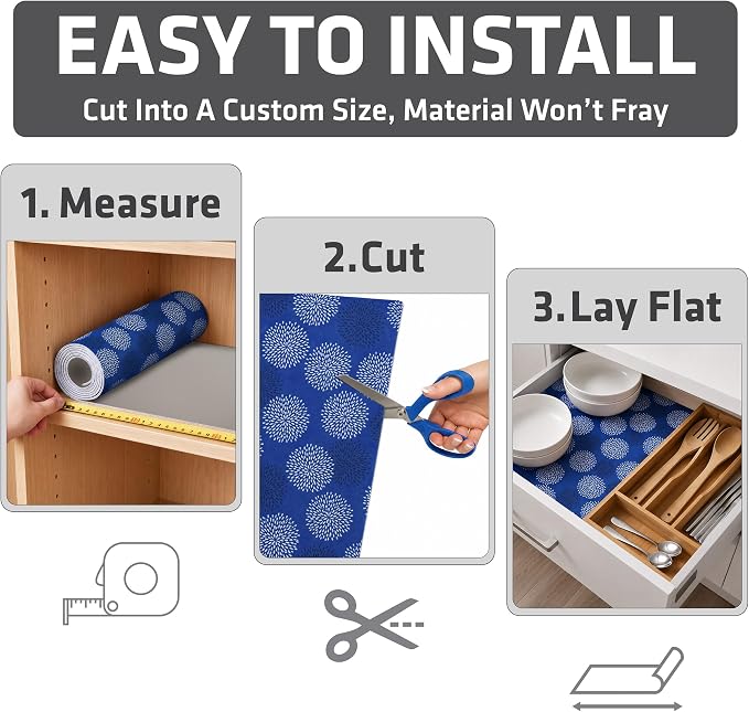 Drymate Premium Luxury Shelf & Drawer Liner, Thick Cushioned Fabric, - Image 5