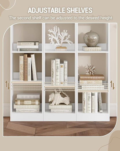 Hzuaneri Bookcase, Tall Narrow Bookshelf, Open Display Storage Shelf | Skinny - Image 6
