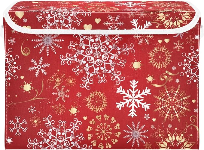 Christmas Snowflakes Storage Bins by LLCxigua