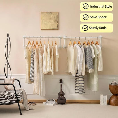 Clothes Racks, Industrial Pipe Clothing Racks - Image 2