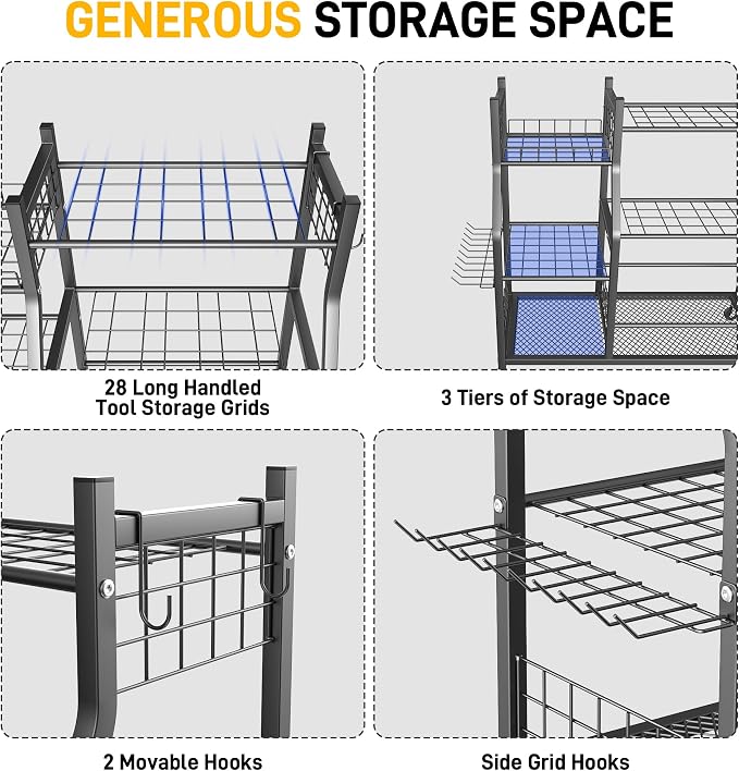 Ultrawall Garden Tool Organizer, Yard Tool Storage Rack - Image 3
