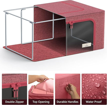 Sorbus Storage Bins with Metal Frame - Image 5