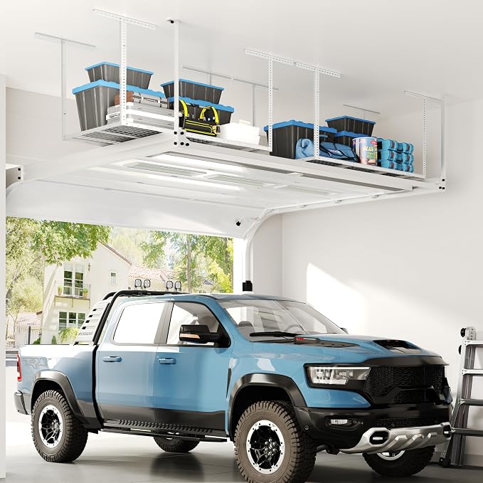 FLEXIMOUNTS 3x6 Overhead Garage Storage Adjustable Ceiling Rack 72" Length x - Image 2