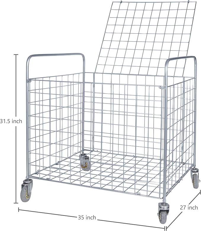 MyGift Professional Gym Metal Multi Sports Ball Storage Cart - Image 4