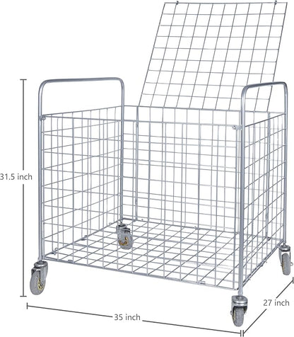 MyGift Professional Gym Metal Multi Sports Ball Storage Cart - Image 4