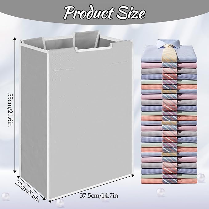 3 Pack Large Laundry Sorter Replacement Bags, Hamper Cart Removable Replacement - Image 2