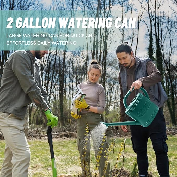 2 Gallon Watering Can, Outdoor Watering Can - Image 3