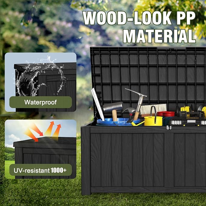 Extra-Large 150 Gallon Outdoor Chest Storage Waterproof - Image 6