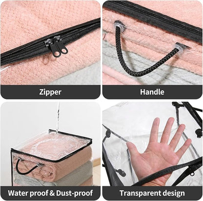 10 PCS Clear Zippered Storage Bags - Image 3