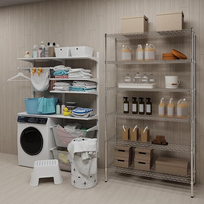 18" Deep x 48" Wide x 74" Height Wire Shelving Kit | 6-Tier | NSF Commercial - Image 2