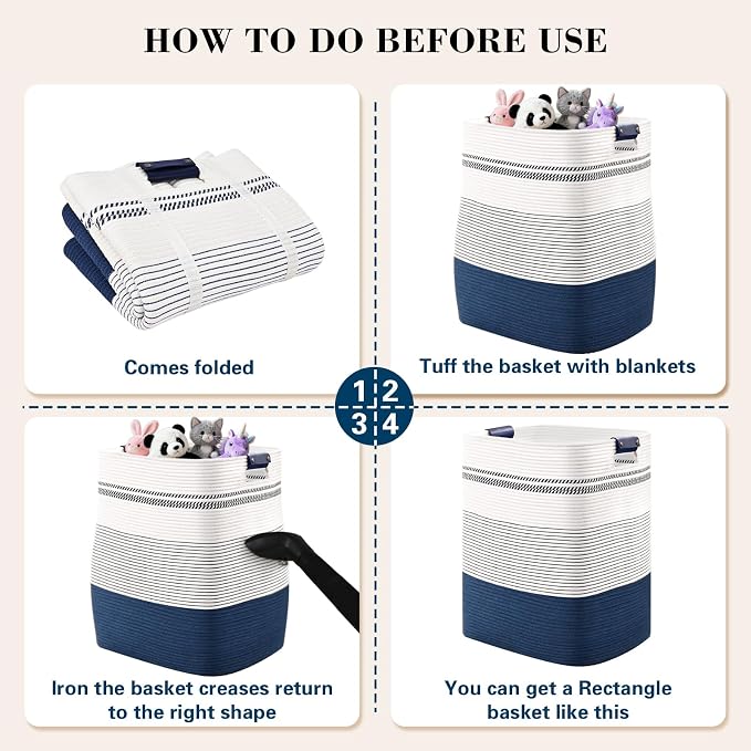Laundry Hamper, 85L Tall Laundry Basket - Image 9