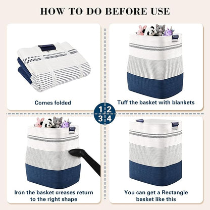 Laundry Hamper, 85L Tall Laundry Basket - Image 9
