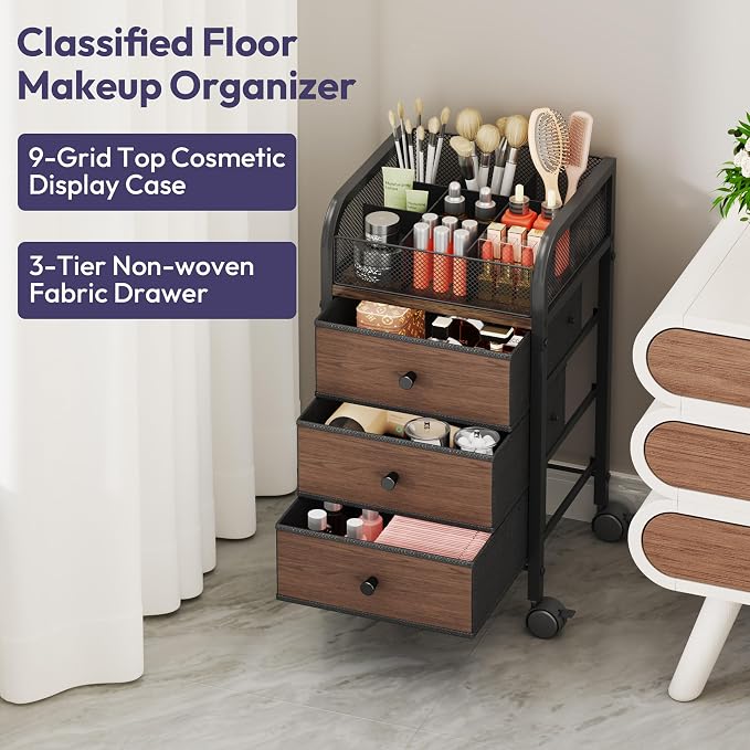 SWTYMIKI Rolling Makeup Organizer Cart - Image 7