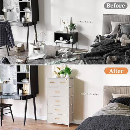 Tall Dresser for Bedroom, Fabric Storage Tower - Image 3