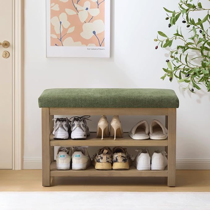 Zihanhome 2 Tier Shoe Rack Bench by Zihanhome