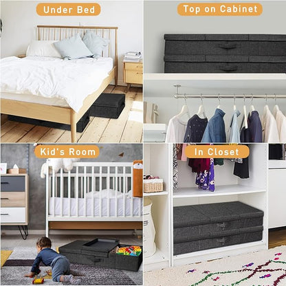 punemi Under Bed Storage Containers, Large Sturdy Under Bed Clothes Drawer - Image 6
