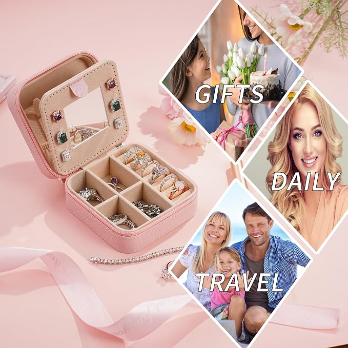 Parima Christmas Stocking Stuffers Preppy Travel Jewelry Box - Image 7