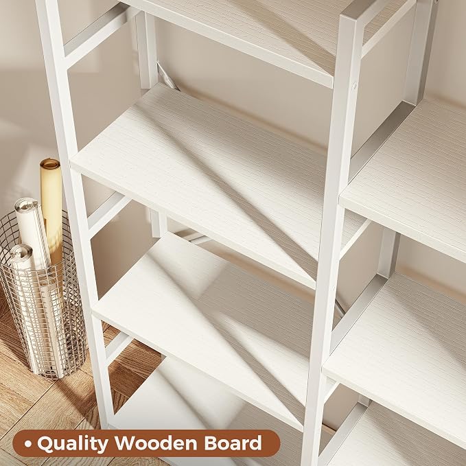 SUPERJARE Triple Bookshelf, Bookcase - Image 5