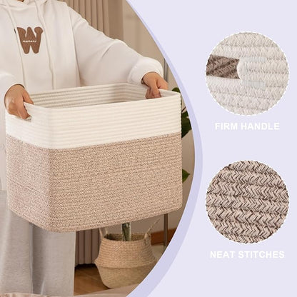 OIAHOMY Storage baskets for Shelf, Toy Storage Basket, Collapsible Storage Bins - Image 3