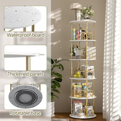 360° Rotating Bookshelf, Revolving Bookcase - Image 5