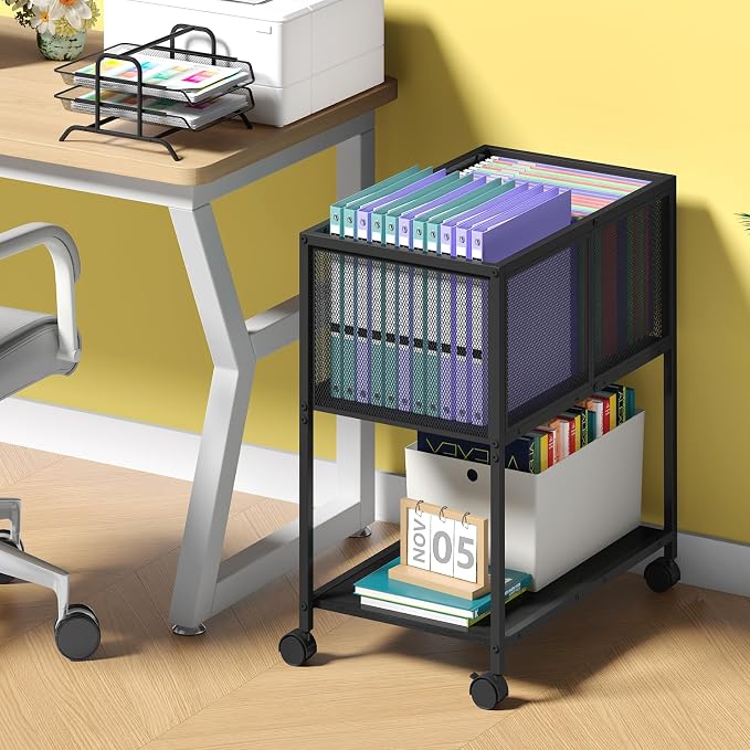 Sbanmao Rolling File Cart, Mobile File Cabinet - Image 2
