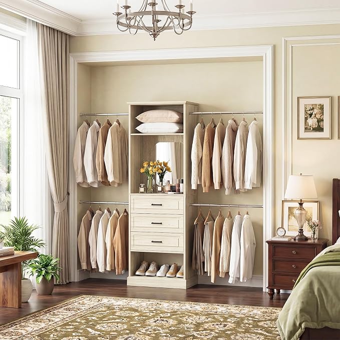 Unikito Closet System, 4FT - 9FT Closet Organizer - Image 5