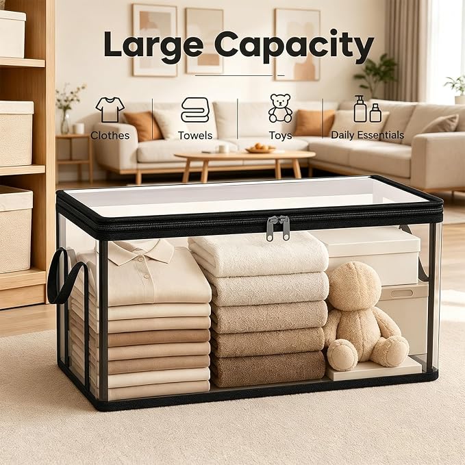 Clear PVC Storage Boxes, Tear-Resistant Organizer - Image 7