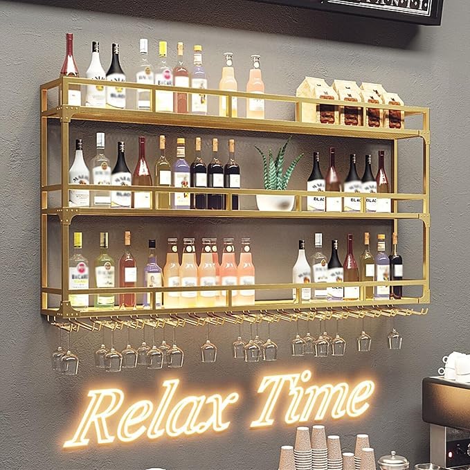 70.8in Wall Mounted Wine Rack, Wine Rack Wall Mounted - Image 3