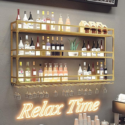 70.8in Wall Mounted Wine Rack, Wine Rack Wall Mounted - Image 3