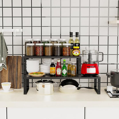 Expandable Stackable Spice Rack Organizer - Image 3