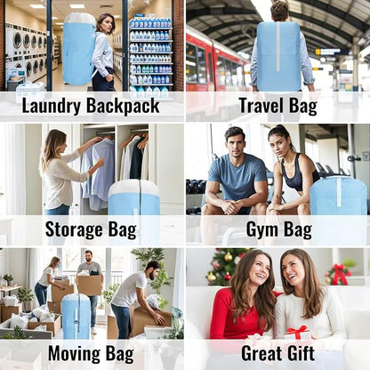 Laundry Bag Backpack, 125L Extra Large Travel - Image 7