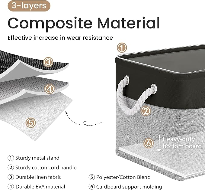 15x11x10 In Foldable Fabric Large Storage Bins - Image 2
