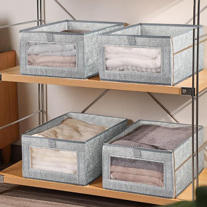 6 Pieces Linen Closet Storage Bins - Image 7