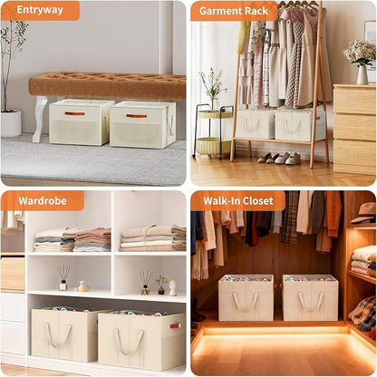 Aokeyee 2 Pack Shoe Organizer for Closet, Foldable Shoe Storage Organizer Box - Image 7