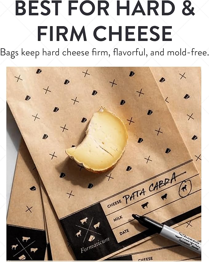 Formaticum - 15-Pack Cheese Storage Bags - 6.25 x 11 Wax Paper Bags to Keep - Image 7