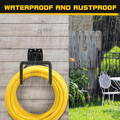 Garden Hose Holder, Metal Wall Mounted Water Hose Reel - Image 3