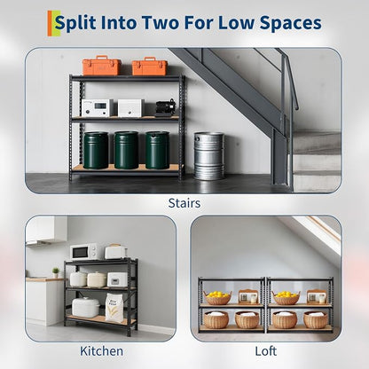 Storage Shelving Unit, 5-Tier Adjustable Metal Storage Shelves - Image 3