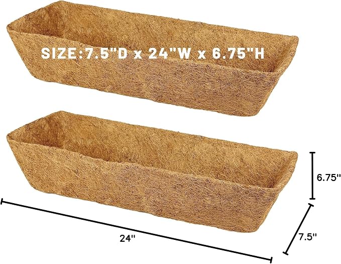 4 Pack 24 Inch Trough Coconut Liners - Image 7